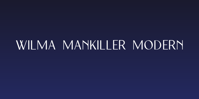 Wilma Mankiller modern Social Header