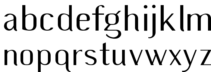 Wilma Mankiller old Light SemiCondensed Font LOWERCASE