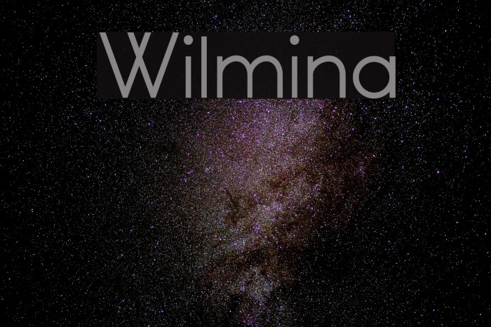 Wilmina Schriftart examples
