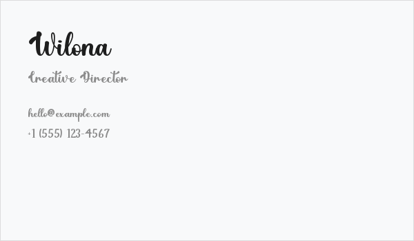Wilona Business Card