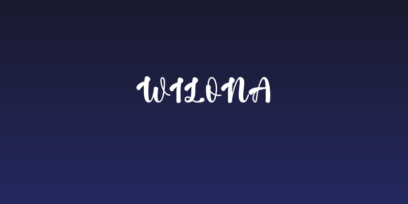 Wilona Social Header