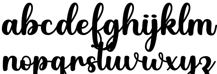 Wilona Font LOWERCASE