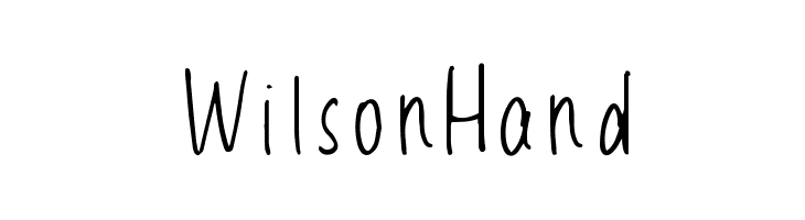 Wilson Hand  Descarca Fonturi Gratis