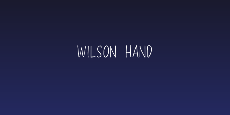 Wilson Hand Social Header