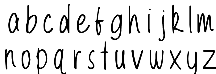 Wilson Hand Font LOWERCASE