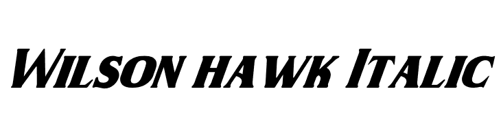Wilson hawk Italic  les polices de caractères gratuit tlcharger