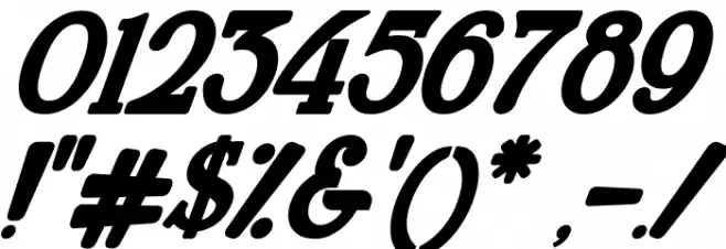 Wilson hawk Italic Font OTHER CHARS