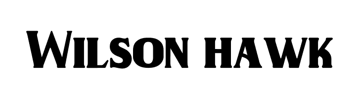 Wilson hawk  フリーフォントのダウンロード