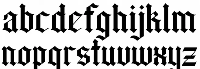 Wilson wells Schriftart Kleinbuchstaben