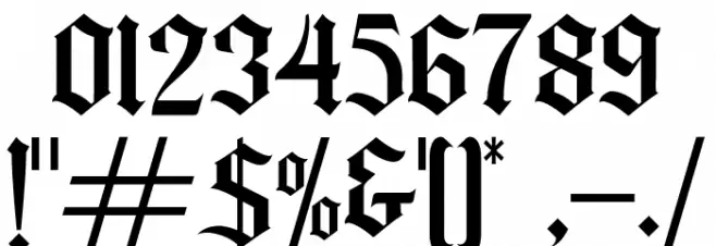 Wilsonwells Font OTHER CHARS