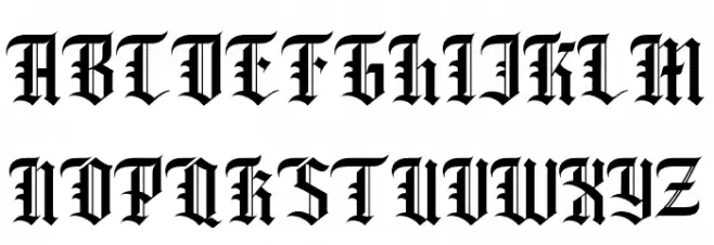 Wilsonwells Schriftart Groß