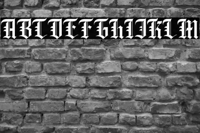 Wilsonwells Font examples