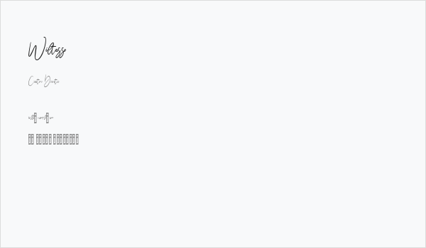 Wiltasso Business Card