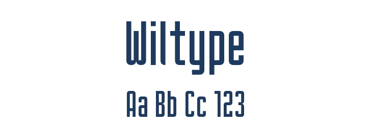 Wiltype Font Preview