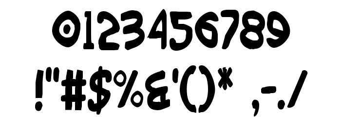 Wimp-Out Condensed Font OTHER CHARS