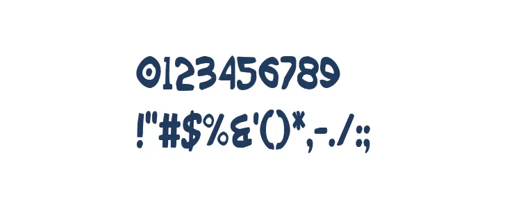 Wimp-Out Condensed Font OTHER CHARS