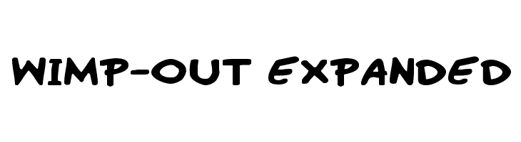 Wimp-Out Expanded  免费字体下载