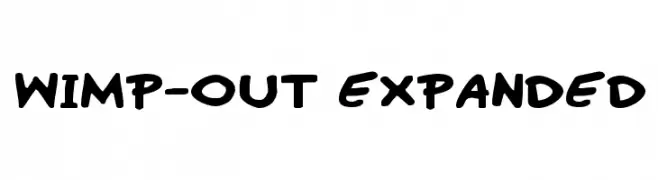 Wimp-Out Expanded  免费字体下载