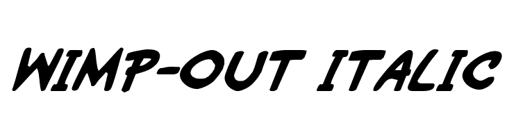 Wimp-Out Italic  les polices de caractères gratuit tlcharger