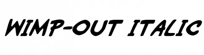 Wimp-Out Italic  Fuentes Gratis Descargar