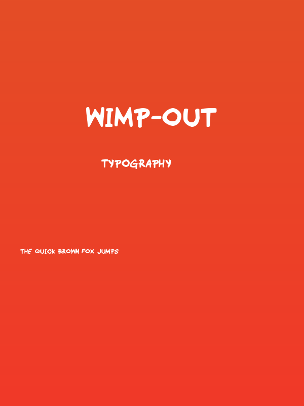 Wimp-Out Poster