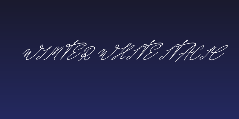 Wimter White Italic Social Header