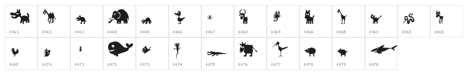 Win Pets 2 Character Map