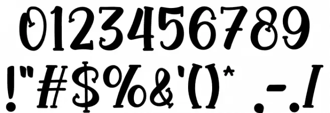 Wina Elicia Font OTHER CHARS