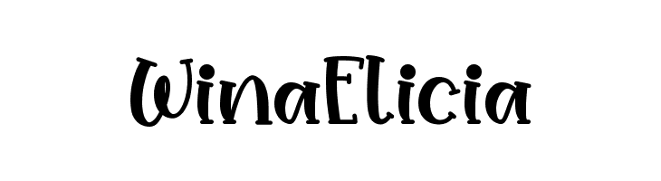 Wina Elicia  नि: शुल्क फ़ॉन्ट्स डाउनलोड