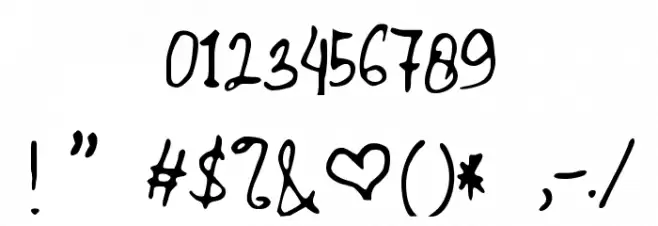 Wina Font OTHER CHARS