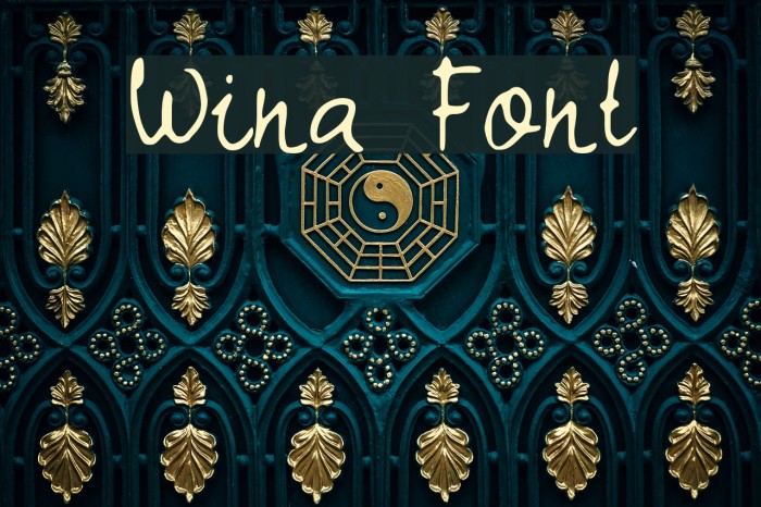 Wina Font examples