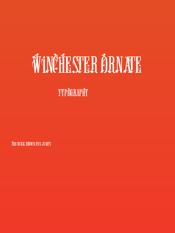 Winchester Ornate Poster