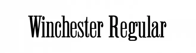 Winchester Regular  नि: शुल्क फ़ॉन्ट्स डाउनलोड