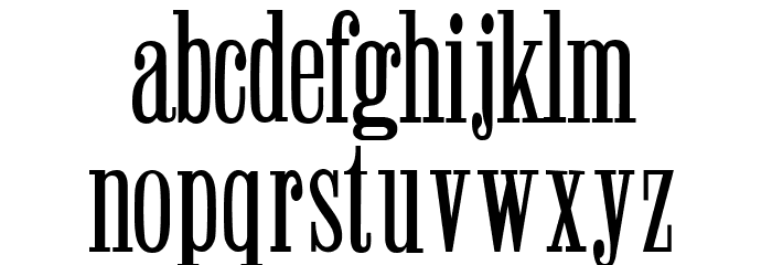Winchester Regular Font LOWERCASE