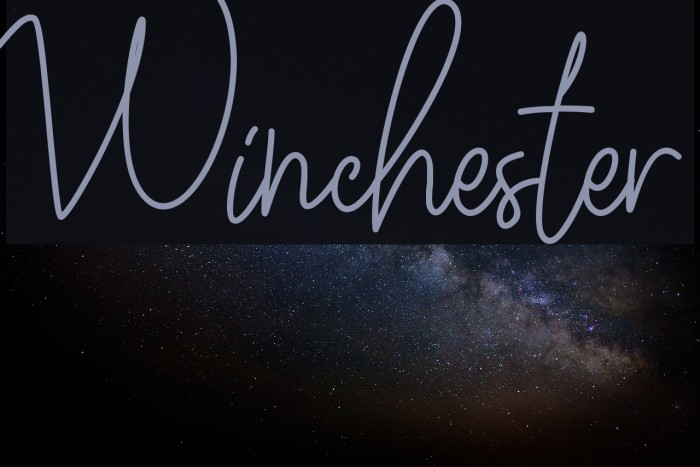 Winchester Font examples