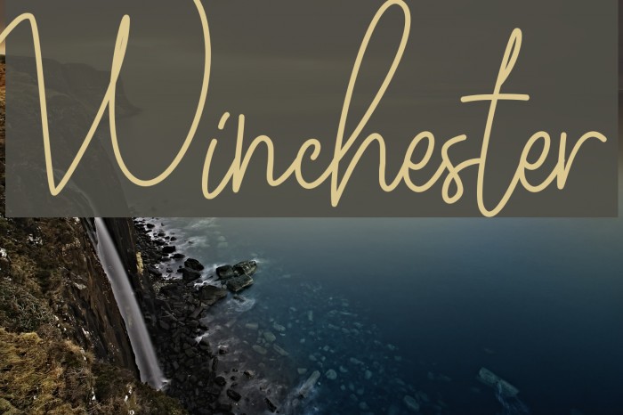 Winchester Font examples
