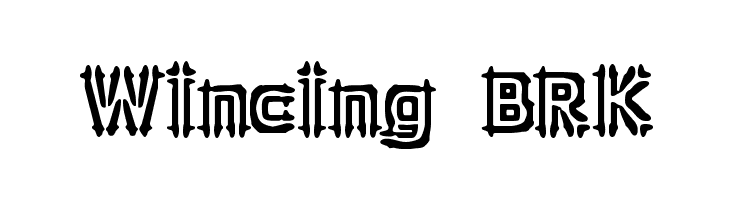 Wincing BRK  font caratteri gratis