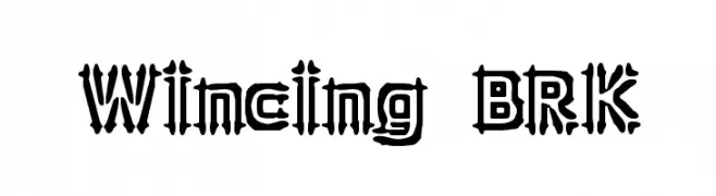 Wincing BRK  नि: शुल्क फ़ॉन्ट्स डाउनलोड