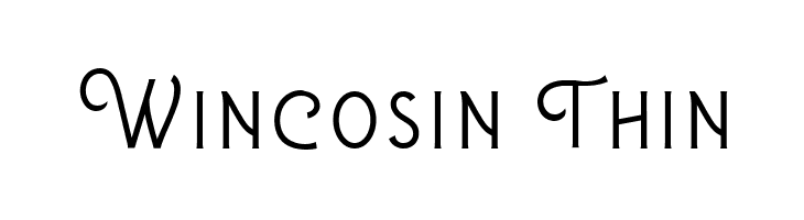 Wincosin Thin  नि: शुल्क फ़ॉन्ट्स डाउनलोड