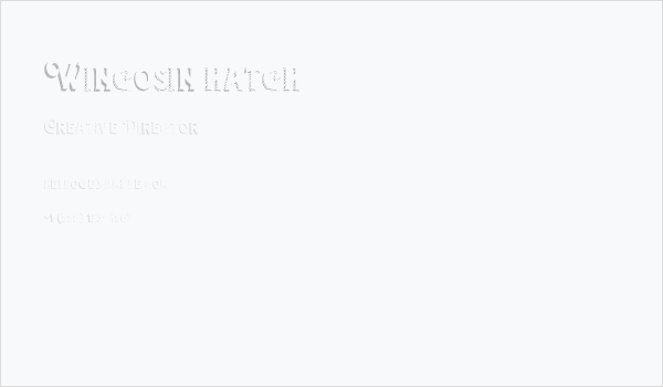 Wincosin hatch Business Card