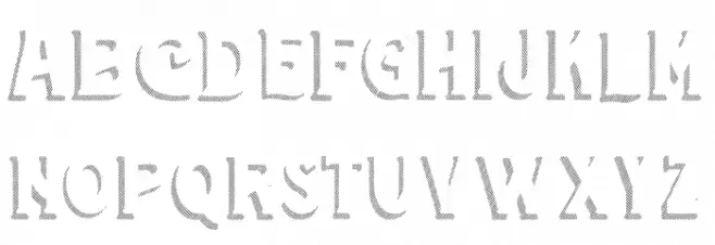 Wincosin hatch Font LOWERCASE