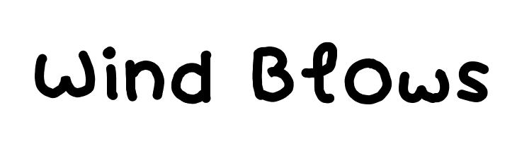 Wind Blows Font
