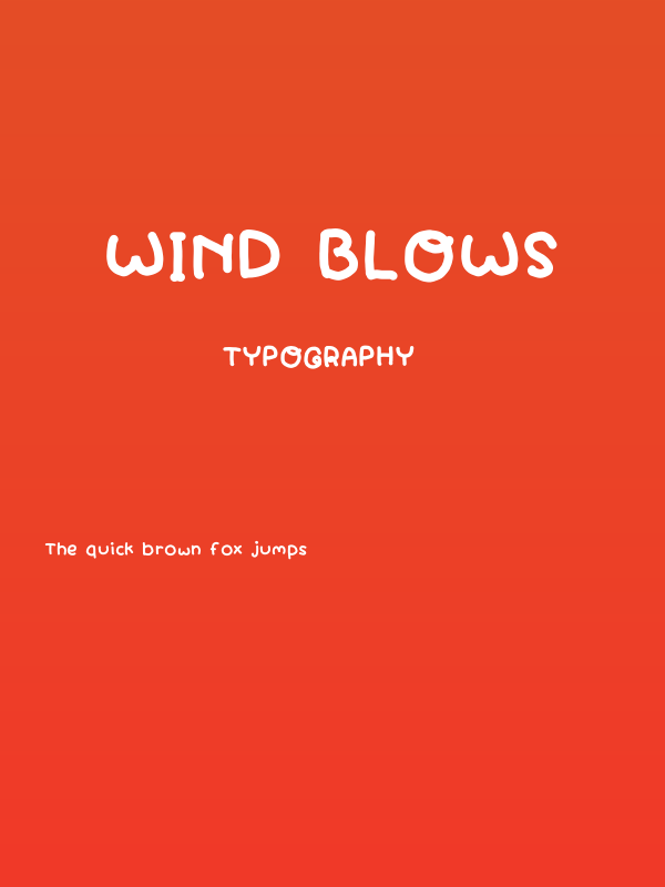 Wind Blows Poster
