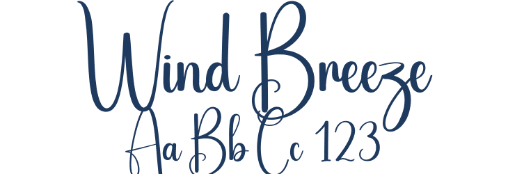 Wind Breeze Font Preview