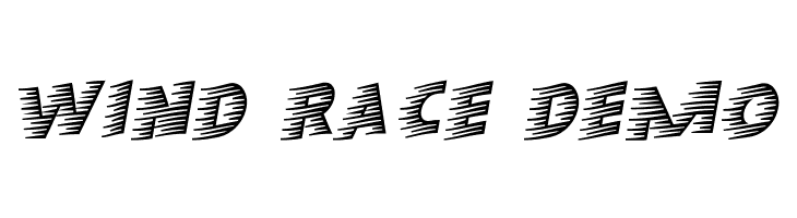 Wind Race Demo  免费字体下载