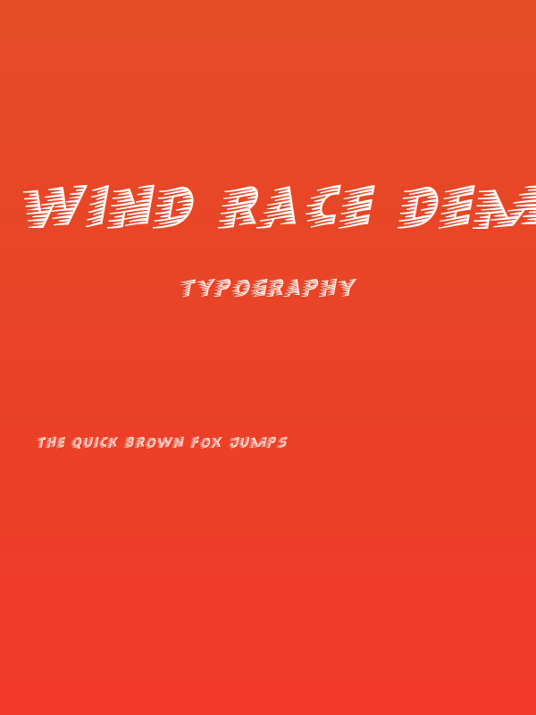 Wind Race Demo Poster