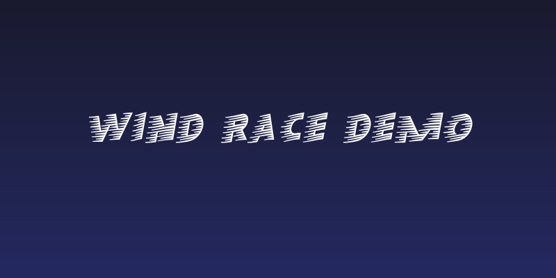 Wind Race Demo Social Header
