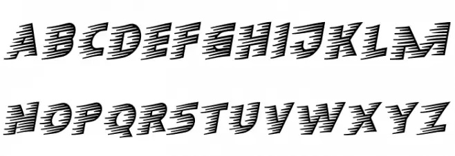 Wind Race Demo 字体 小写