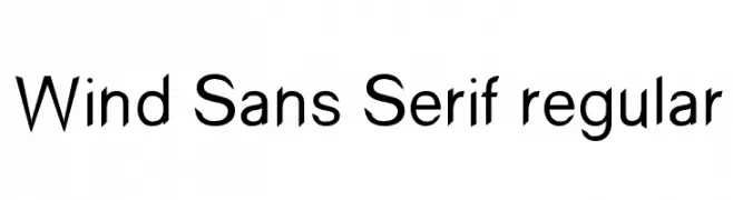 Wind Sans Serif regular  Fuentes Gratis Descargar