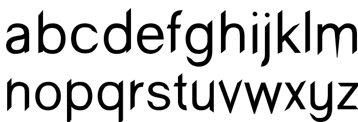 Wind Sans Serif regular Font LOWERCASE